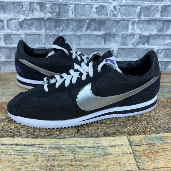 Nike Cortez Los Angeles Kings 2018 Nylon Suede Shoe CI9873-001 Mens Size 12 Rare - Picture 1 of 11